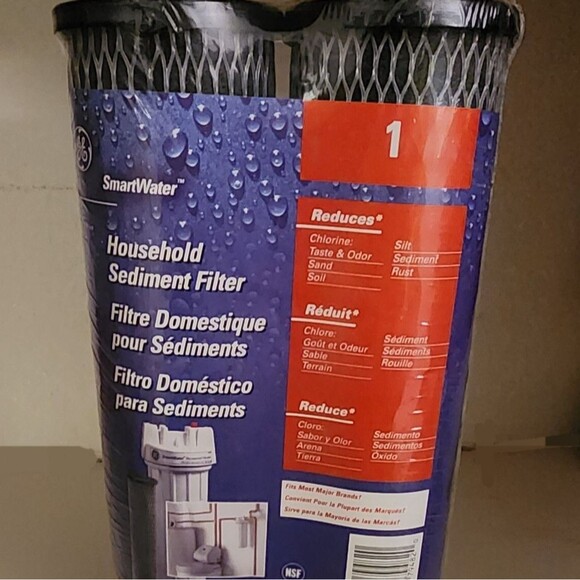 GE Smart Water Household Chlorine Taste & Sediment Filter Genuine - FXWTC 2 Pack - Picture 1 of 3